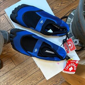 Lifeguard Blue and Black Men's Water Shoes